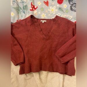 Madewell Wool Blend V-Neck Sweater